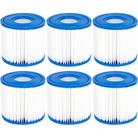 Lot de 6 filtres pour Piscine Summer Escapes de Type D, Summer Waves P57100102, SFS-350 RP-350 RP-400 RP-600 RX-600…