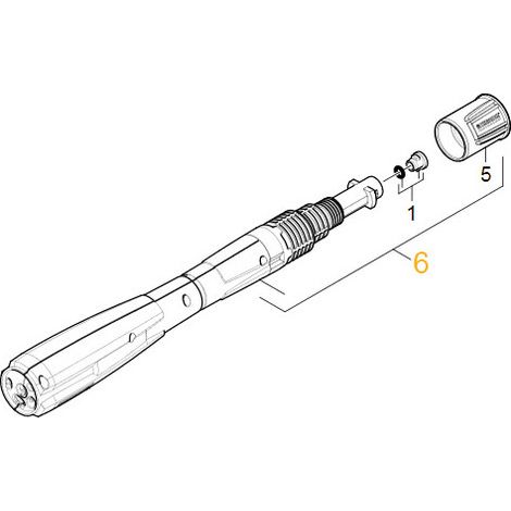 LANCE MULTI POWER JET 028 POUR NETTOYEUR HAUTE-PRESSION KARCHER - 47642330