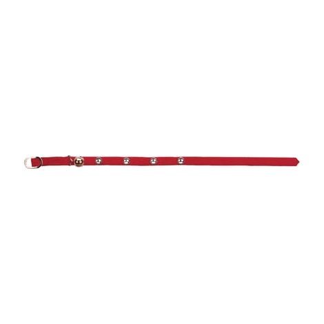 COLLARE NYLON ELASTICIZZATO + CAMPANELLO - VARI COLORI CM 29,5- 3 pezzi