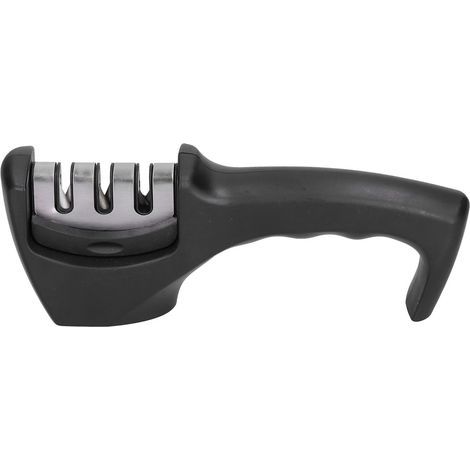 3 Niveaux Aiguiseur Couteau Portable Manuel, Outil d'Affûtage à Main, Accessoire de Cuisine (1/5)