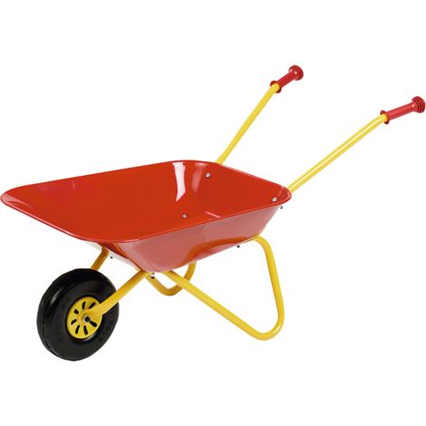 Carretilla de metal roja de juguete Rolly Toys