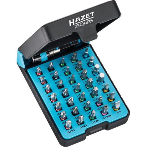 Hazet 2240N/36 Bit Scatola di Inserti Giravite (1/4)