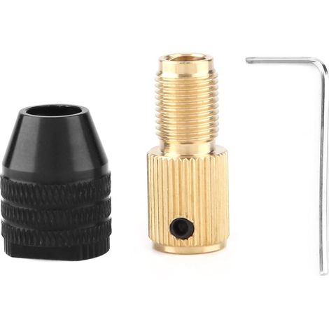 Mini mandrin de perceuse électrique 0.3 à 3.4mm, Mandrin de perceuse à changement portable pour arbre de moteur, outils rotatifs accessoires (5mm).