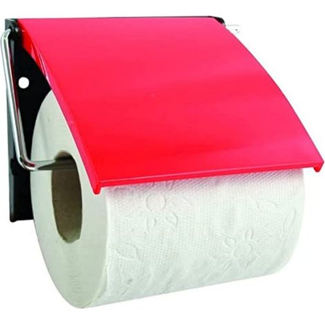 MSV 141911 Supporto per Carta igienica in polistirene, Rosso, 30 x 20 x 15 cm (1/2)