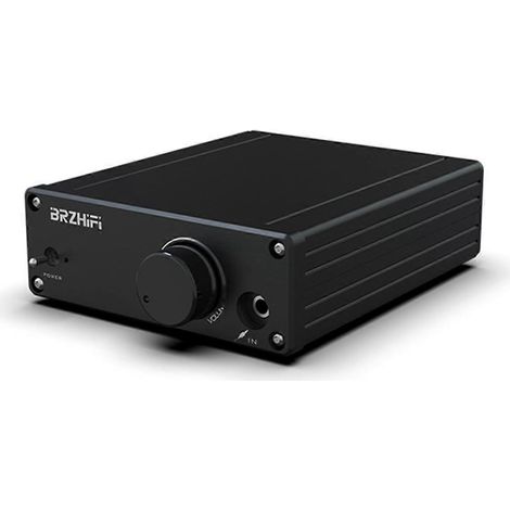 Amplificateur de puissance audio numérique 2 x 80 W MA12070 pour haut-parleurs HiFi stéréo, classe D, entrée auxiliaire DC15-19 V, noir. (1/5)