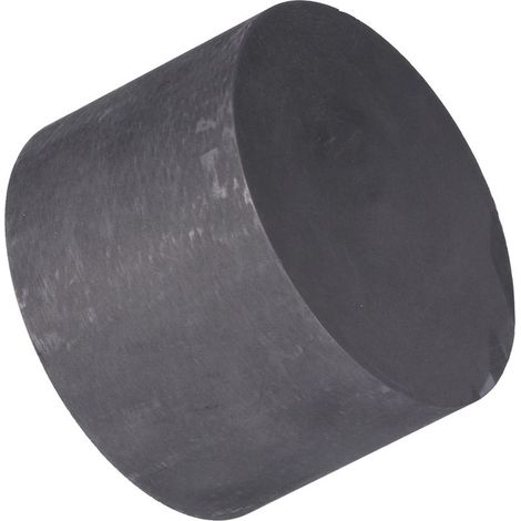 Bloc de graphite rond haute pureté 75x50mm - Lubrifiant solide résistant à la chaleur (1/5)