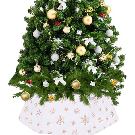 Giarrettiera Albero Natale Ø 63 cm Base Copertura Bianca (1/5)