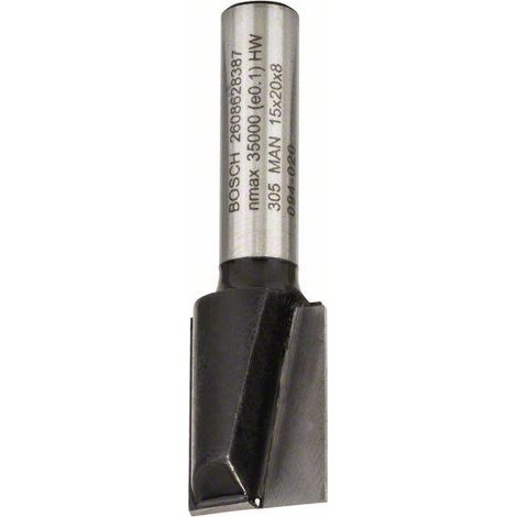 2608628387 - Fresa dritta, 8 mm, D1 15 mm, L 20 mm, G 51 mm 8 mm, D1 15 mm, L 20 mm, G 51 mm