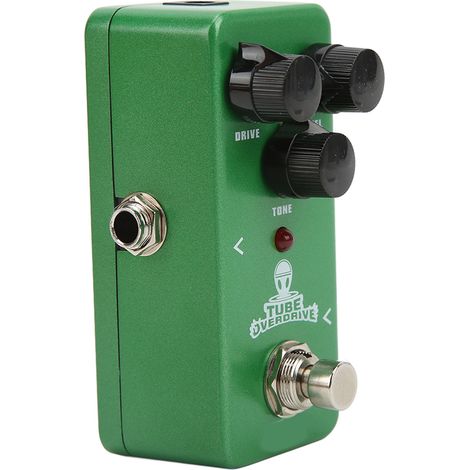 Pédale overdrive à lampes pour guitare, boîtier métal réglable, effet sonore professionnel (1/5)