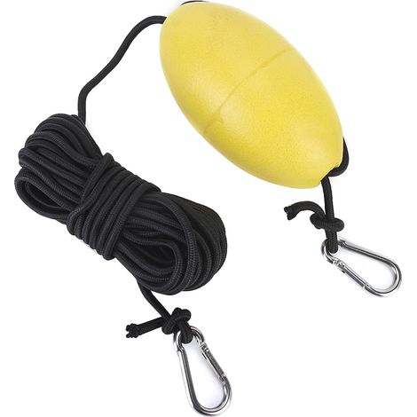 Corde de remorquage pour bateau à rames, ligne flottante avec crochet en acier inoxydable pour kayak, bouée en EVA (1/5)