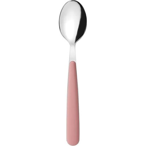 Cucharita de mesa de acero inoxidable rosa