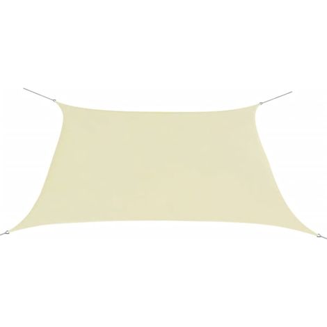 Sombrilla cuadrada de tela Oxford 3,6 x 3,6 m crema 020008659 (1/4)