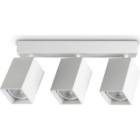 Ideal Lux Lampada da parete moderna DYNAMITE 3 luci GU10 bianca metallo