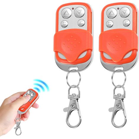 Randaco 2 pezzi Telecomando Keytis - 433 MHz Per il controllo di cancelli e porte di garage per apriporta scorrevoli automatici