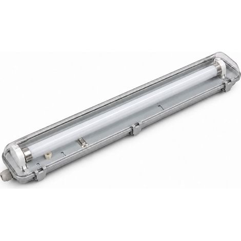 Kit de Réglette LED IP65 + Tube Néon LED 120cm T8 18W - Blanc Chaud 2300K - 3500K - SILAMP