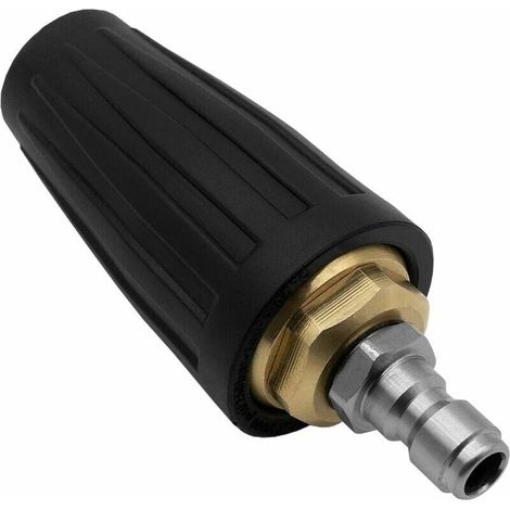 Boquilla rotativa de alta presión, puntas de boquilla rotativa turbo de 3600 lb/pulg², boquillas rotativas de conexión rápida de 1/4" para hidrolavadoras de agua fría (040) (1/5)