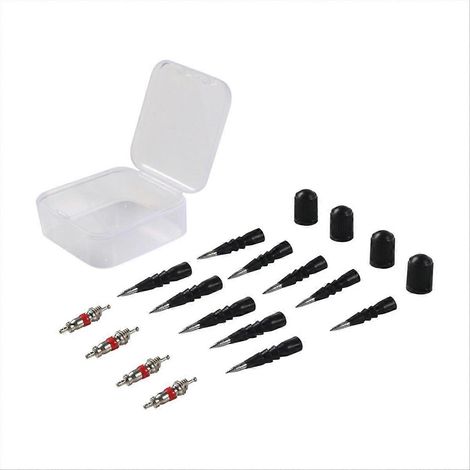 Kit de réparation de pneus 70 pièces, kit de mèches de pneu robuste, kit de rustines pour réparer une crevaison, kit de réparation pour pneus tubeless (1/5)