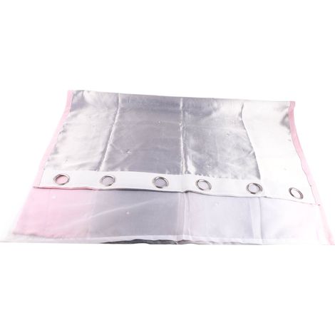 Rideaux occultants double couche pour intérieur, gris, 100 x 130 cm, à percer, pour balcon, salon et maison. (1/5)