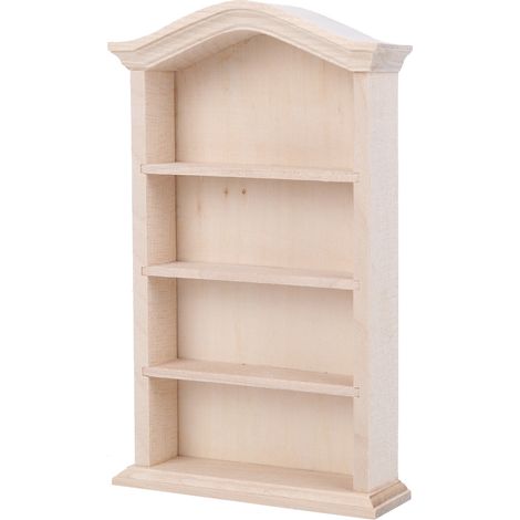 Étagère en Bois 1:12 pour Maison de Poupée DIY - Meuble Accessoire Miniature (1/5)