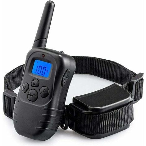 Collier De Dressage Electrique Wiederaufladbare Etanche Telecommande Sans Fil A Portee De 300 Meters Pour EntraNer Chien, (1/5)