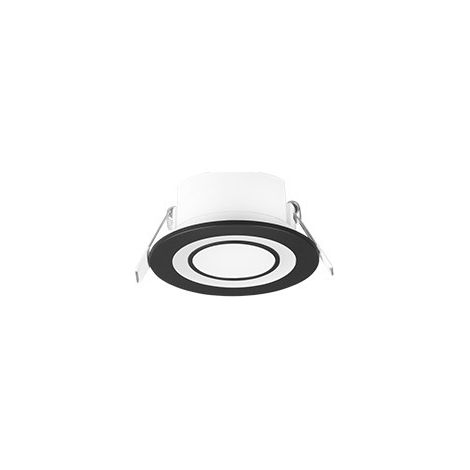 CORE FARETTO LED 5W 450lm, 3000K DA INCASSO PLASTICA NERA SATINATA TRIPLA ACCENSIONE INDIPENDENTE D. 8,2CM (1/5)