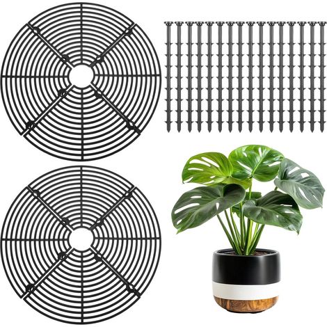 protection pour pot de fleurs - 30 cm - grille de protection - kit de protection pour jardinière (1/5)