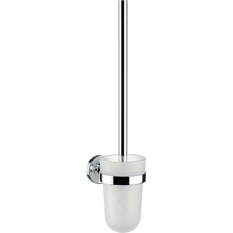 emco polo Toilettenbürstengarnitur, satiniertes Kristallglas,