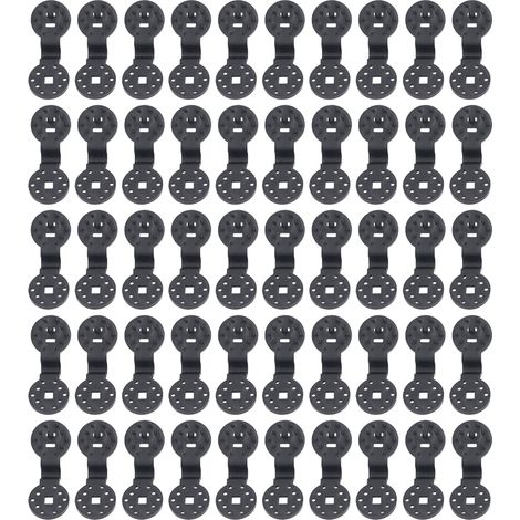 50 Pièces Attaches Plastique Anti-Oiseaux pour Serre, Fixation Rondes Type Presse pour Toile d'Ombre Jardin (1/5)