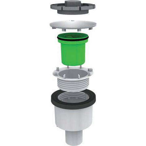 Piletta "doccione" foro 90mm con coperchio inox
