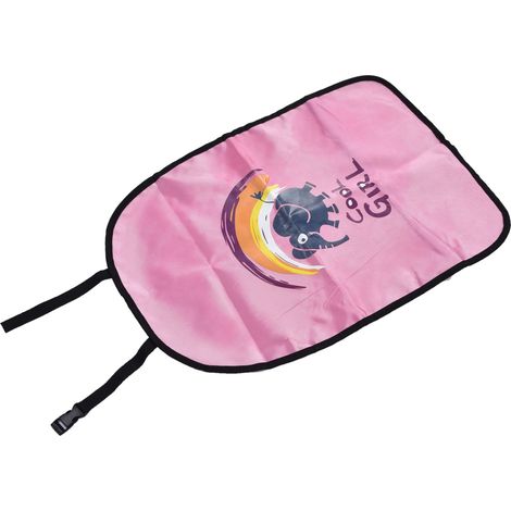 Protection de dossier de siège auto à motif éléphant, housse de siège auto anti-coups de pied, tapis de dossier (arc-en-ciel) (1/5)