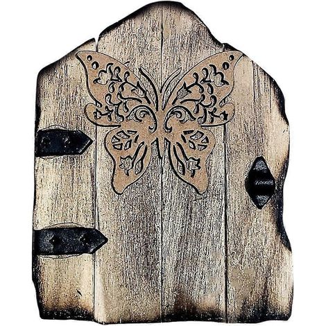 Porte miniature papillon pour arbre de Noël, décoration d'extérieur, porte féerique, accessoires de jardin, décoration de Noël (1/5)