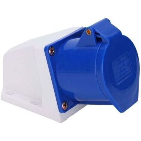 Prise industrielle 32A Alimentation électrique 220-250V, 3 broches, ABS antidéflagrante Usines, ateliers (1/4)