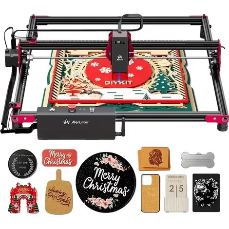 Máquina de grabado láser, conectividad WiFi, alta precisión, kit de bricolaje de 10 W (1/2)