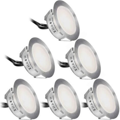Spots LED encastrables 6 pcs 5W, angle de faisceau 400 lumens 120° LED downlight, plafonnier pour salon et chambre (1/5)