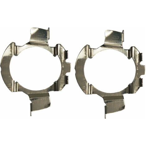 2 pièces métal LED H7 Ampoules adaptateurs Support de Base de Lampe Clip de Support pour quasquai/Polo 6r / Polo 9r / Jetta Sport (MK6) / Opel Astra J (K05) (1/5)