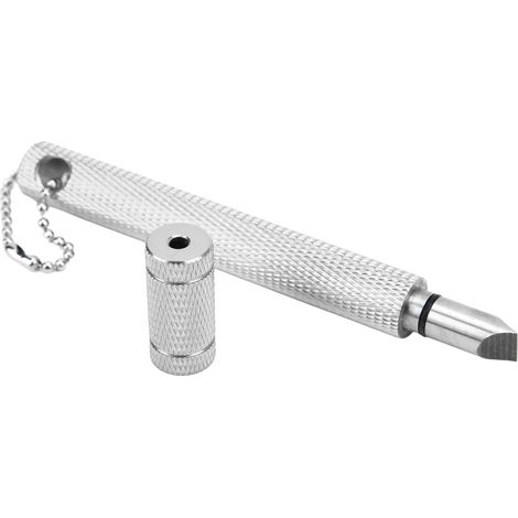 Nettoyeur de rainures pour fers de golf, outil de nettoyage pour wedges, couteau de nettoyage à fentes pour clubs de golf, nettoyeur de têtes de clubs de golf argenté (1/5)
