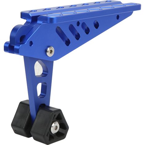 Marchepied de portière de voiture, charge maximale 181 kg (400 lb), rotatif, universel, en alliage d'aluminium bleu pour SUV et camions (1/5)