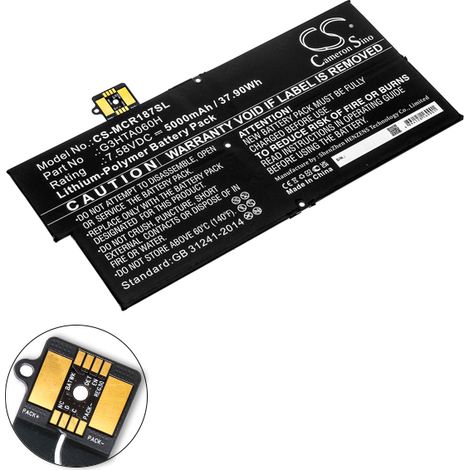 NX - Batterie tablette compatible Microsoft 7.58V 5000mAh - G3HTA060H (1/4)