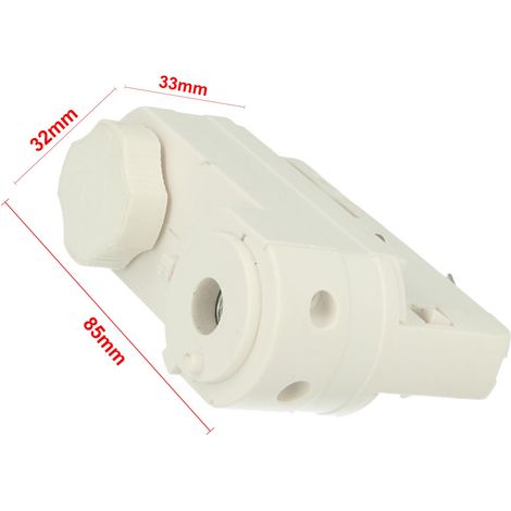 Testa Alimentazione Del Faro Led Colore Bianco Con Morsetti Per Binario Trifase CB40101 CB40102 CB40103 (1/3)