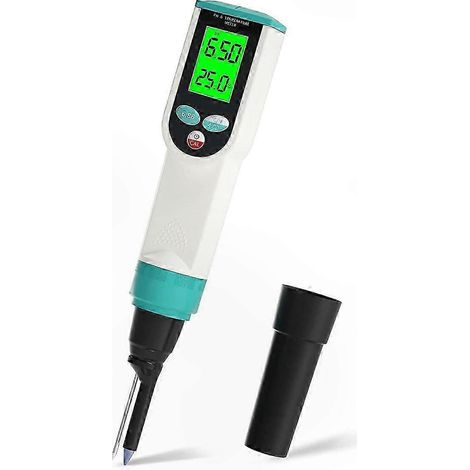 Wasserdichter digitaler pH-Tester mit automatischer Temperaturkompensation, präzise pH- und Temperaturmessung für Lebensmittel. (1/5)