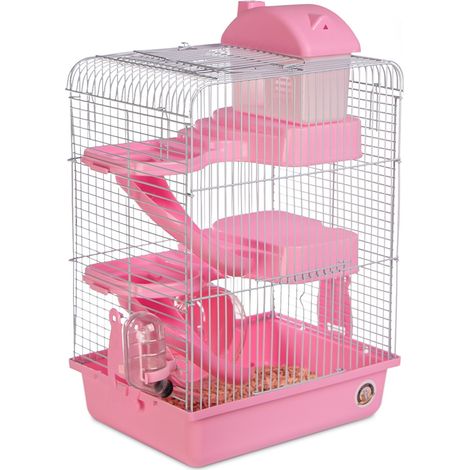 Furrever Friends Miku Grattacielo Rosa - Gabbia per piccoli roditori, set completo