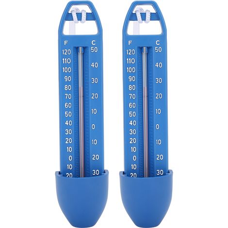 Lot de 2 thermomètres flottants pour piscine, spa, sauna, source chaude, 16,5 x 3,7 cm