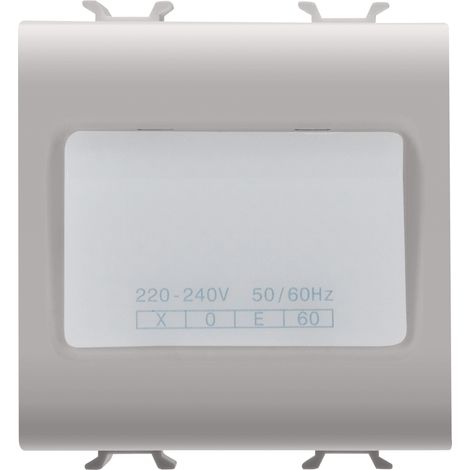 LAMPE AUTO DE SEC. 2M 230V BEIGE GEWISS GW13663 (1/2)