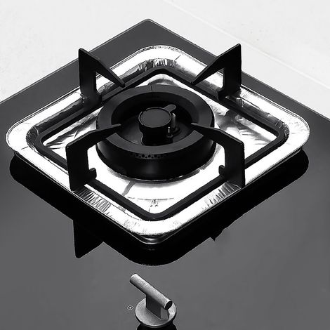 Tapis De Cuisinière - Protection Anti-Huile - Pour Plaques À Gaz - Diamètre Extérieur 23,5 Cm - Intérieur 11 Cm - Forme Ronde - Lot De 10 (1/3)