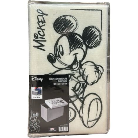 DOMOPAK - OTTOMAN DISNEY MICKEY MOUSE BLACK&WHITE