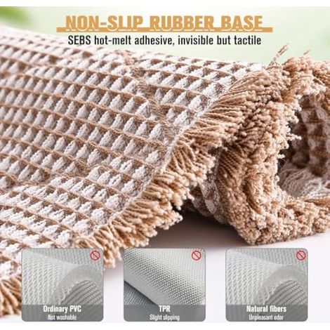 Kobete Tapis Salle de Bain antidérapant,Grand Tapis de Bain Style bohème (1/3)