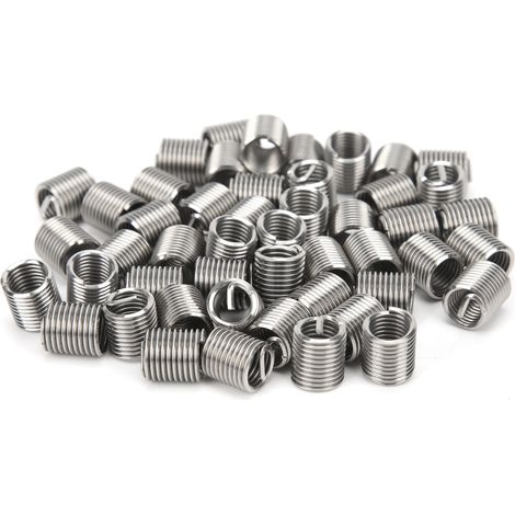 50 pièces Douilles filetées mâle femelle réducteur de réparation inox M8x1.25x2D écrou de fixation (1/5)