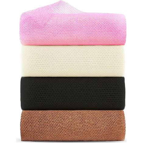 4PCS African Shower Net, 8030CM Shower Sponge, Exfoliating Washcloth, High Elasticity African Net Sponge Belt, Bath Net for Exfoliating, Cleansing, and Soothing Skin (1/5)