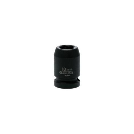 Llave de Vaso de Impacto Hexagonal 1/2' de Tamaño 13 mm D1 21.0 mm D2 25.0 mm L 38.0 mm (1/2)