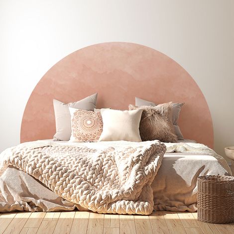 Stickers tête de lit - Couleur tendance - 160 x 130 cm - Pour lits (120 à 140 cm) - Adhésif MAT (1/2)